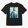 messi god Oversized T-Shirt Show Fan Pride Across FIFA World Cup 2026 Group Stage for Fans of Neymar, Haaland and Cristiano Ronaldo and Portugal, Spain and Germany, Bringing Football Festival Excitement, Trophy Ambitions, Country Rivalries and Star