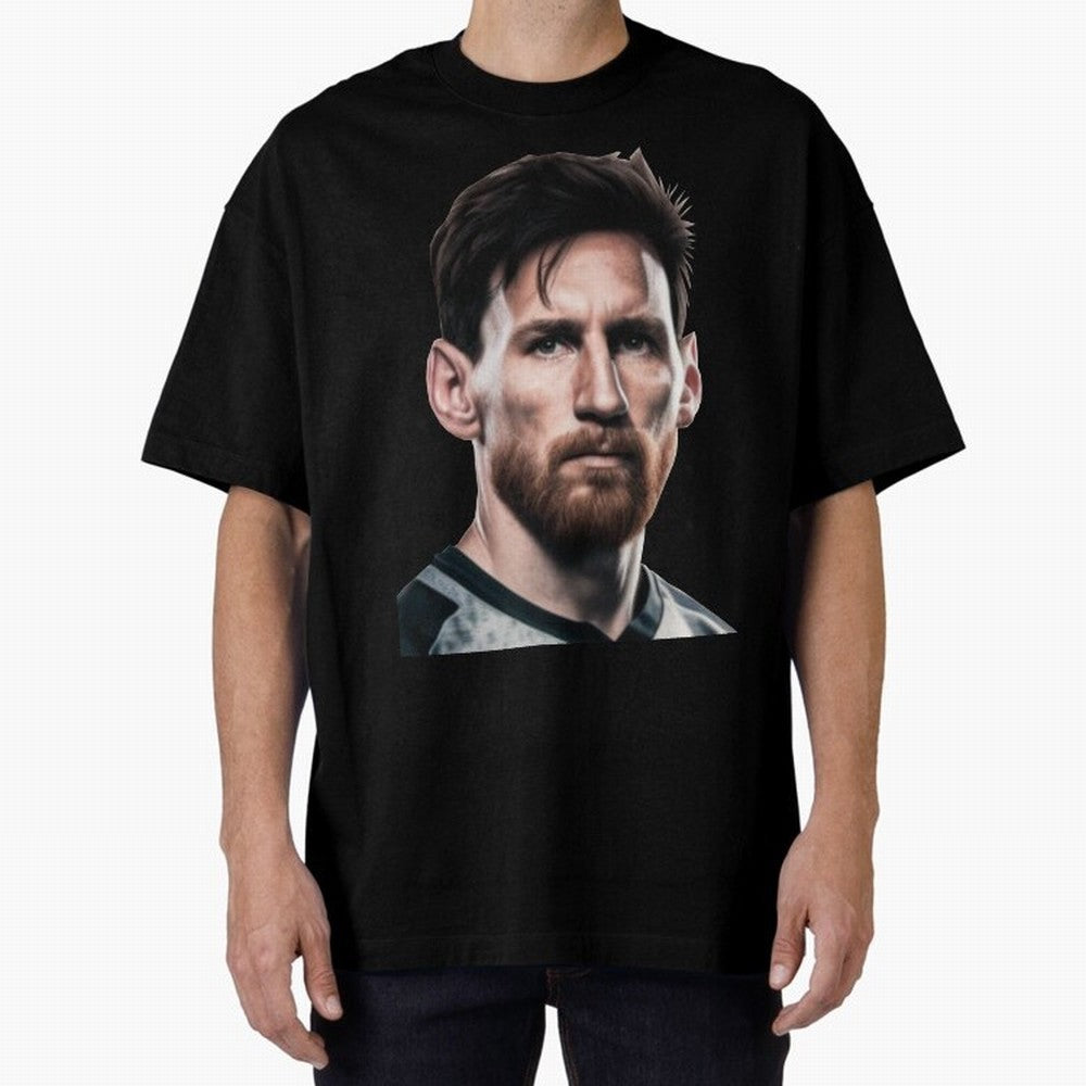 Lionel Messi Oversized T-Shirt Create FIFA World Cup 2026 Group Stage for Fans of Neymar and Brazil, Portugal and Argentina, Bringing Classic Soccer Heritage, Championship Pressure, Fan Loyalty and International Pride; Ideal for Football Dads,
