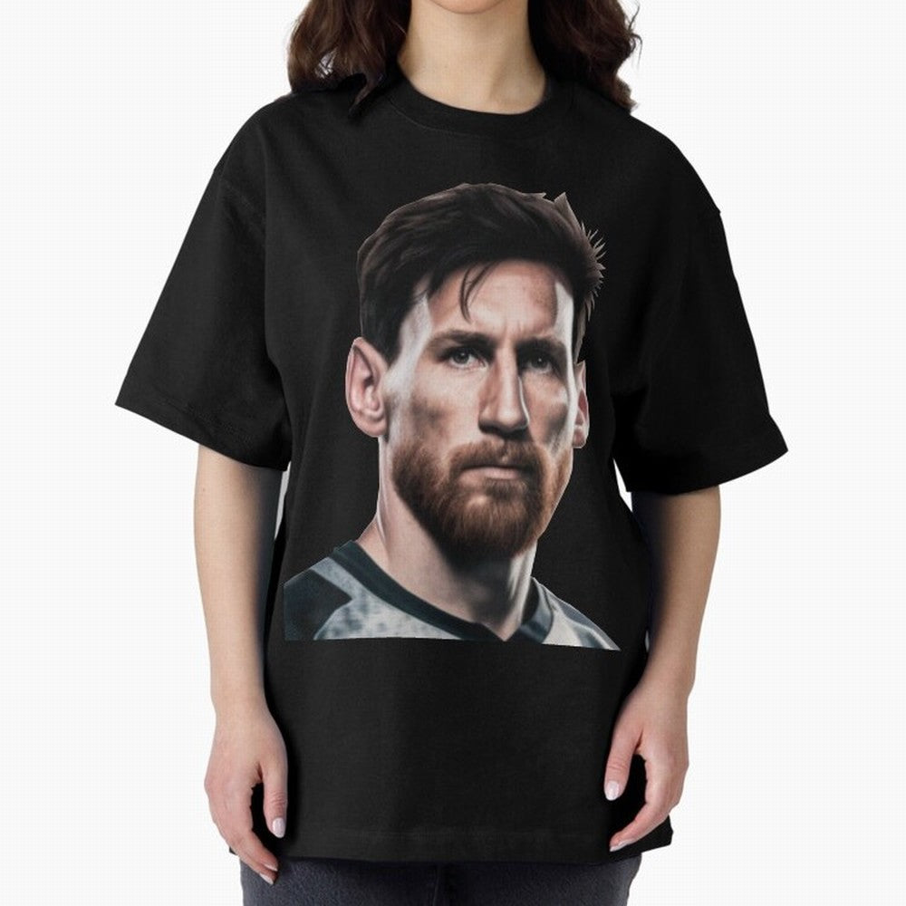 Lionel Messi Oversized T-Shirt Create FIFA World Cup 2026 Group Stage for Fans of Neymar and Brazil, Portugal and Argentina, Bringing Classic Soccer Heritage, Championship Pressure, Fan Loyalty and International Pride; Ideal for Football Dads,