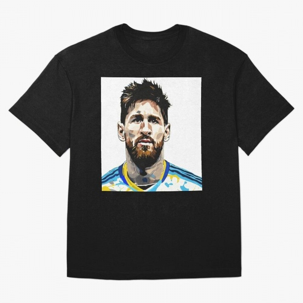Lionel Messi Oversized T-Shirt Celebrate Fan Culture around FIFA World Cup 2026 USA Canada Mexico Spirit, Driven by France and Portugal, CR7 and Messi, Tournament Hype, Historic Matchups, Family Viewing Parties and Global Sports Pride; Ideal for