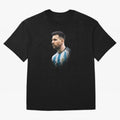 Lionel Messi Oversized T-Shirt Stand with FIFA World Cup 2026 Spirit, Highlighting Spain, Haaland and Mbappe, Fan Favorite Moments, National Team Passion, Big Match Drama and Soccer History; Ideal for Football Dads, Football Moms, Friends,