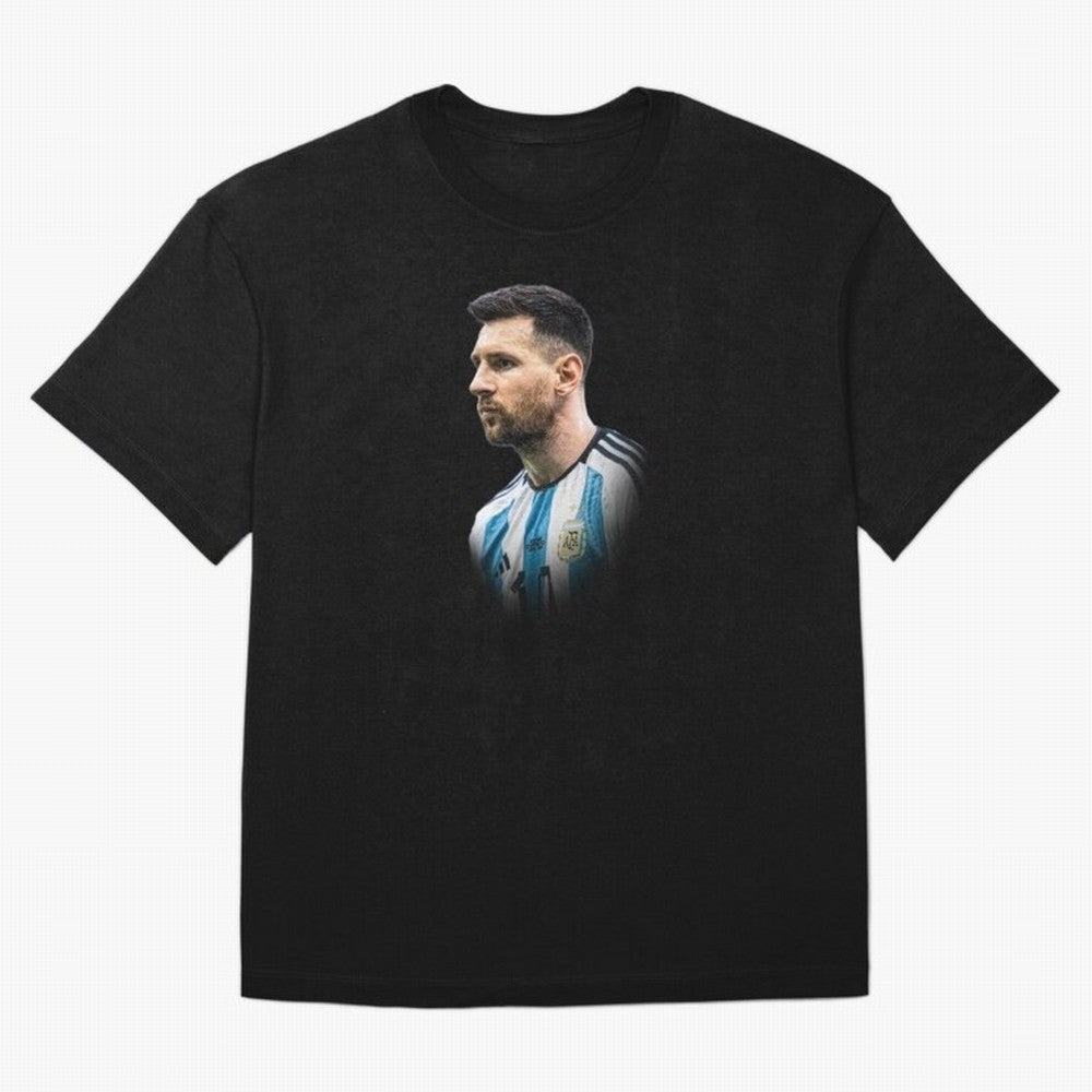 Lionel Messi Oversized T-Shirt Stand with FIFA World Cup 2026 Spirit, Highlighting Spain, Haaland and Mbappe, Fan Favorite Moments, National Team Passion, Big Match Drama and Soccer History; Ideal for Football Dads, Football Moms, Friends,