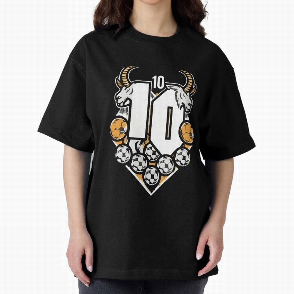 GOAT (Lionel Messi) design Boxy T-Shirt Make Every Kick Count in Match Day Hype around FIFA World Cup 2026 USA Canada Mexico, Haaland, Germany, Fan Favorite Moments, National Team Passion, Big Match Drama and Soccer History; Great for Supporters