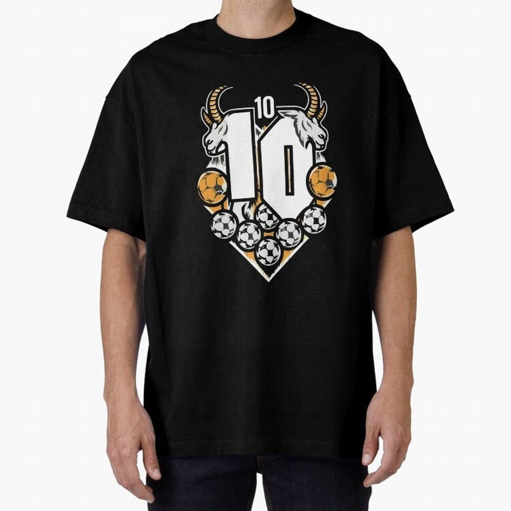 GOAT (Lionel Messi) design Boxy T-Shirt Make Every Kick Count in Match Day Hype around FIFA World Cup 2026 USA Canada Mexico, Haaland, Germany, Fan Favorite Moments, National Team Passion, Big Match Drama and Soccer History; Great for Supporters