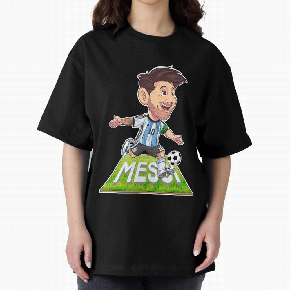 Lionel MESSI Oversized T-Shirt Bring a Champion Mindset to the FIFA World Cup 2026 Group Stage Journey through Mbappe Highlights, England and Germany Pride, Football History, Final Match Energy, Crowd Noise and Once in a Lifetime Moments; Ideal for
