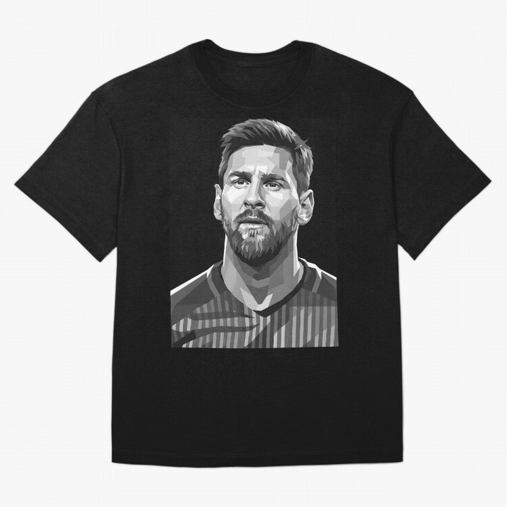 Messi grayscale Oversized T-Shirt Carry the Dream of FIFA World Cup 2026 Spirit, Built around England, Haaland, Tournament Hype, Historic Matchups, Family Viewing Parties and Global Sports Pride; Created for Match Day Parties, Soccer Gifts, Fan