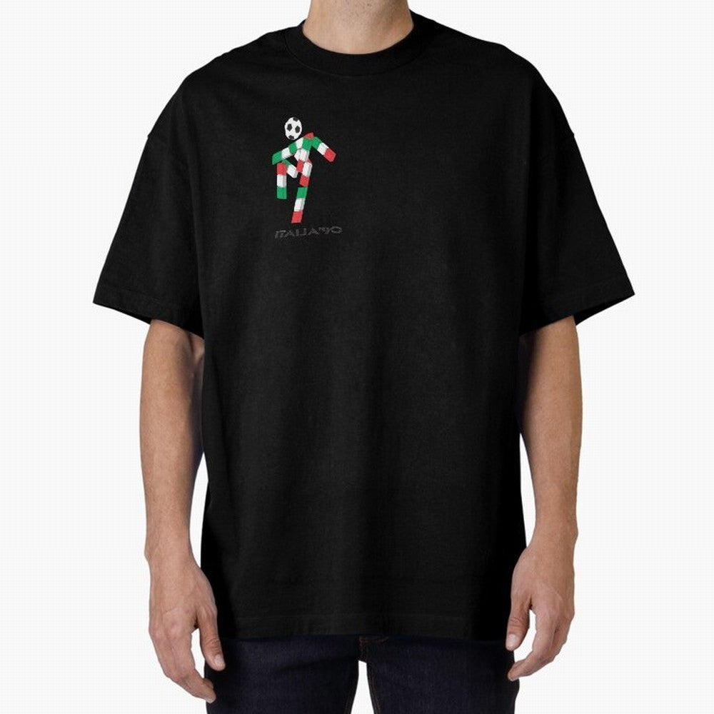 italia 90 footballer logo Classic T-Shirt Relive FIFA World Cup 2026 Centered on CR7 and Messi, Spain Energy, Vintage Soccer Flavor, Modern Football Stars, National Flags and Final Night Emotion; Built for Supporters Chasing Trophy Dreams, Final
