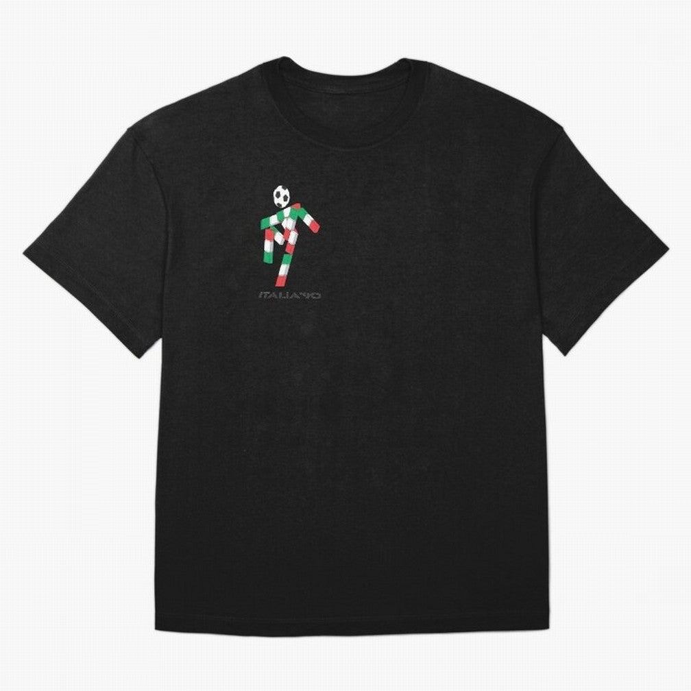 italia 90 footballer logo Classic T-Shirt Relive FIFA World Cup 2026 Centered on CR7 and Messi, Spain Energy, Vintage Soccer Flavor, Modern Football Stars, National Flags and Final Night Emotion; Built for Supporters Chasing Trophy Dreams, Final