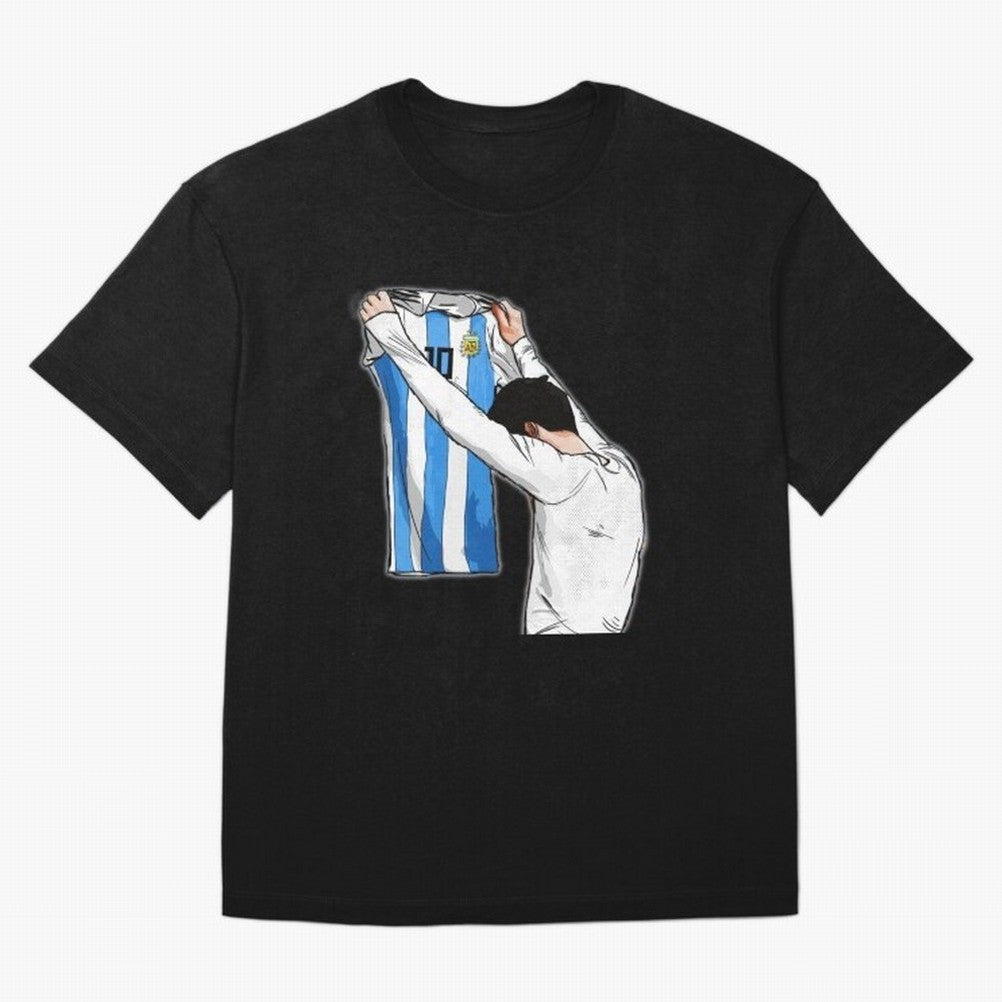 Art Messi Illustration Classic T-Shirt Stand with the FIFA World Cup 2026 Journey through Messi Highlights, Portugal Pride, Goal Celebration Energy, Supporter Heritage, Football Icons and Worldwide Tournament Joy; Ideal for Fans Who Follow Messi,