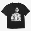 Messi grayscale Classic T-Shirt Carry the Dream of FIFA World Cup 2026 Group Stage for Fans of Messi and France, Bringing Football History, Final Match Energy, Crowd Noise and Once in a Lifetime Moments; Built for Supporters Chasing Trophy Dreams,