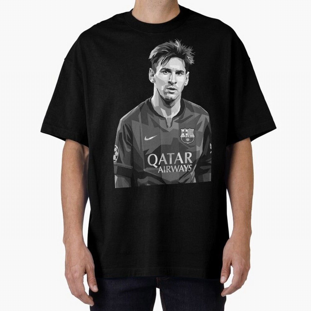 Messi grayscale Classic T-Shirt Make Every Kick Count in the FIFA World Cup 2026 Group Stage Journey through Mbappe and Neymar Highlights, Portugal Pride, Football Festival Excitement, Trophy Ambitions, Country Rivalries and Star Player Buzz;