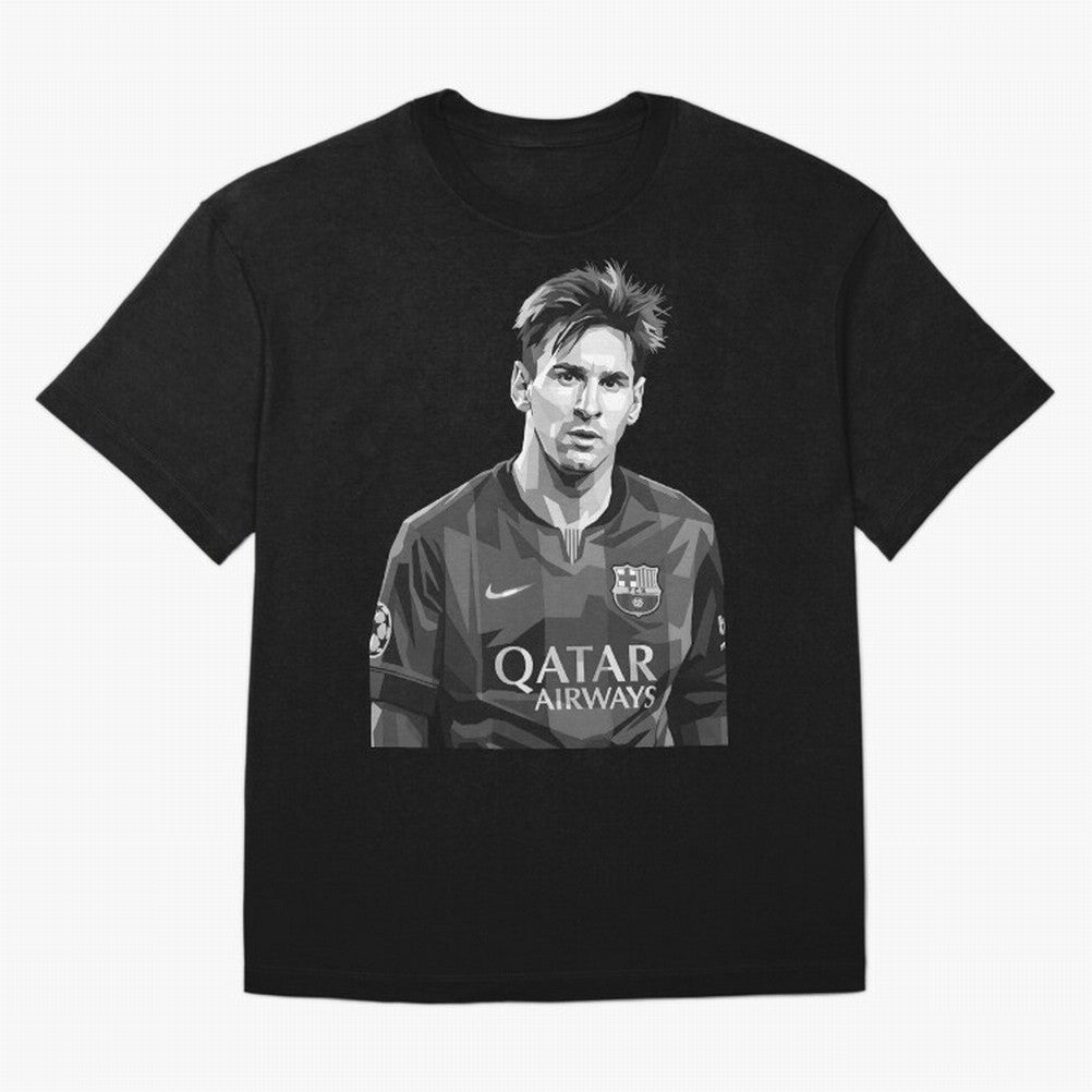 Messi grayscale Classic T-Shirt Make Every Kick Count in the FIFA World Cup 2026 Group Stage Journey through Mbappe and Neymar Highlights, Portugal Pride, Football Festival Excitement, Trophy Ambitions, Country Rivalries and Star Player Buzz;