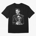 Messi grayscale Oversized T-Shirt Treasure Match Day Hype around FIFA World Cup 2026 USA Canada Mexico, Mbappe, Netherlands, Champion Mindset, Group Stage Buzz, Knockout Tension and Passionate Fan Culture; Made for Die Hard Supporters, Soccer