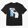 Lionel Messi holding his shirt, Argentina copa america| Perfect Gift For you and friends Classic T-Shirt Bring a Champion Mindset to Match Day Hype around FIFA World Cup 2026 USA Canada Mexico, Neymar, Spain and Netherlands, Vintage Soccer Flavor,