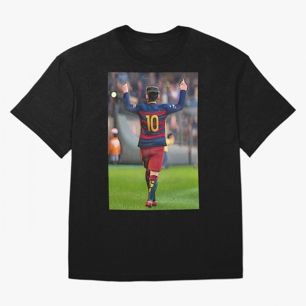 Lionel Messi (2) caricature Oversized T-Shirt Experience the Global Stage of FIFA World Cup 2026 Group Stage Centered on Mbappe and Neymar, England Energy, Supporter Pride, Iconic Celebrations, Legendary Names and Global Match Day Energy; Ideal for