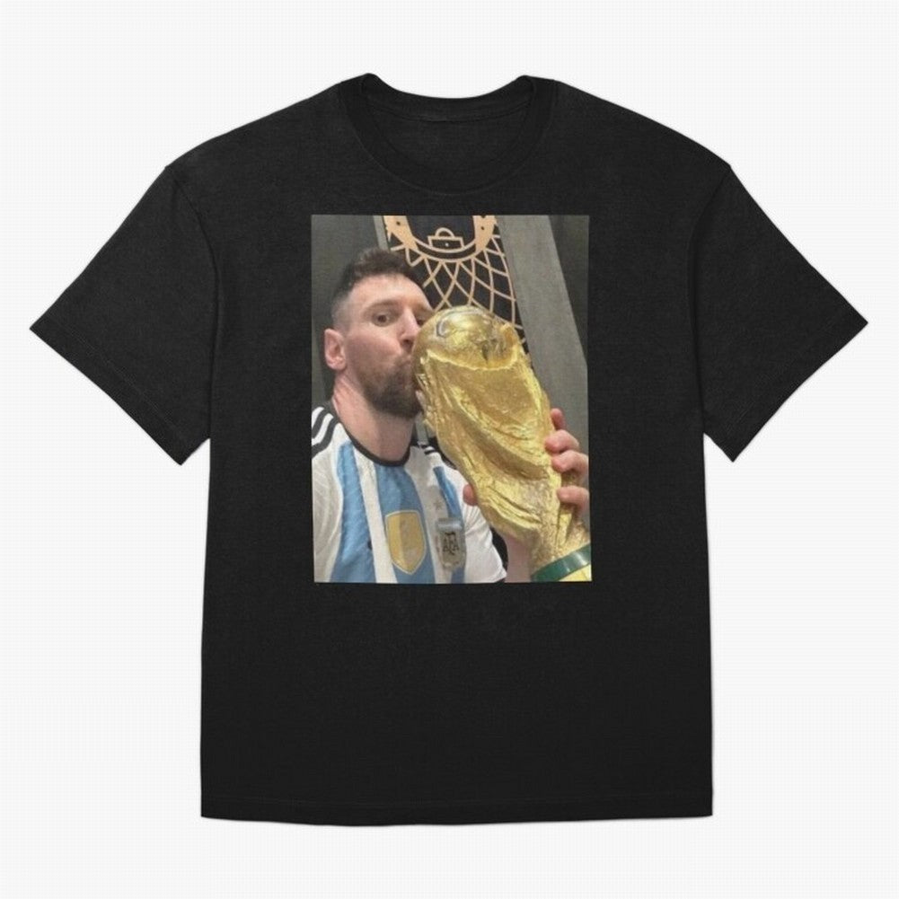 lionel Messi Oversized T-Shirt Make Your Look Match FIFA World Cup 2026 USA Canada Mexico Connected to CR7, England Energy, Championship Spirit, Famous Goals, Roaring Crowds and International Football Unity; Perfect for Fans, Collectors, Family