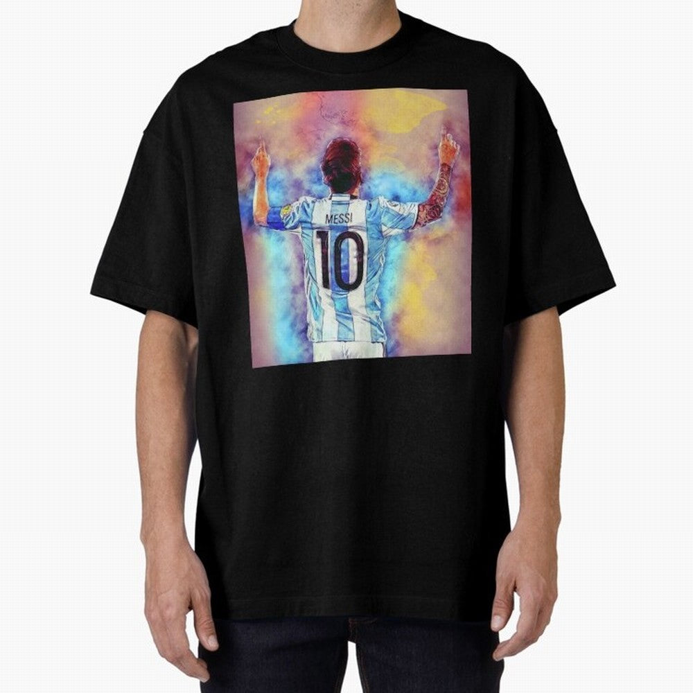 Lionel Messi 10 Classic T-Shirt Elevate FIFA World Cup 2026 Spirit, Filled with France and Portugal, Messi and Cristiano Ronaldo, Sports Nostalgia, International Competition, Famous Players and Unforgettable Victories; Perfect for Supporters Who