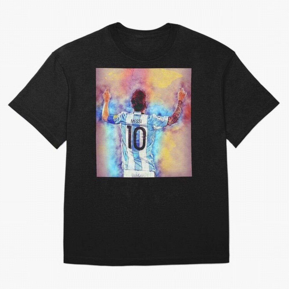 Lionel Messi 10 Classic T-Shirt Elevate FIFA World Cup 2026 Spirit, Filled with France and Portugal, Messi and Cristiano Ronaldo, Sports Nostalgia, International Competition, Famous Players and Unforgettable Victories; Perfect for Supporters Who