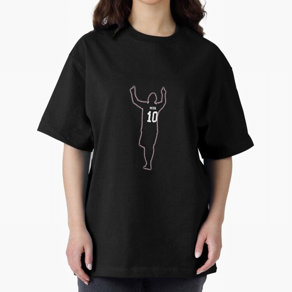 Lionel Messi Iconic Celebration Pose - Inter Miami Colors Classic T-Shirt Show Your Stadium Side during FIFA World Cup 2026 Driven by Mbappe, France Energy, Tournament Hype, Historic Matchups, Family Viewing Parties and Global Sports Pride; Made