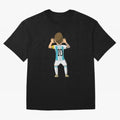 Cartoon Illustration Messi vs Netherlands World Cup Qatar 2022 Classic T-Shirt Feel the Roar of the FIFA World Cup 2026 Journey through CR7 and Messi Highlights, Argentina Pride, Retro Football Energy, Iconic Rivalries, Trophy Chase Drama and