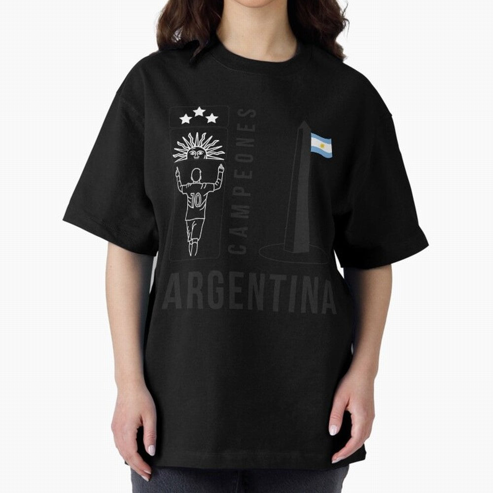 Argentina Campeon Classic T-Shirt Keep the Match Day Mood of FIFA World Cup 2026 Group Stage for Fans of Neymar and France, Bringing Retro Football Energy, Iconic Rivalries, Trophy Chase Drama and Stadium Atmosphere; Made for Die Hard Supporters,