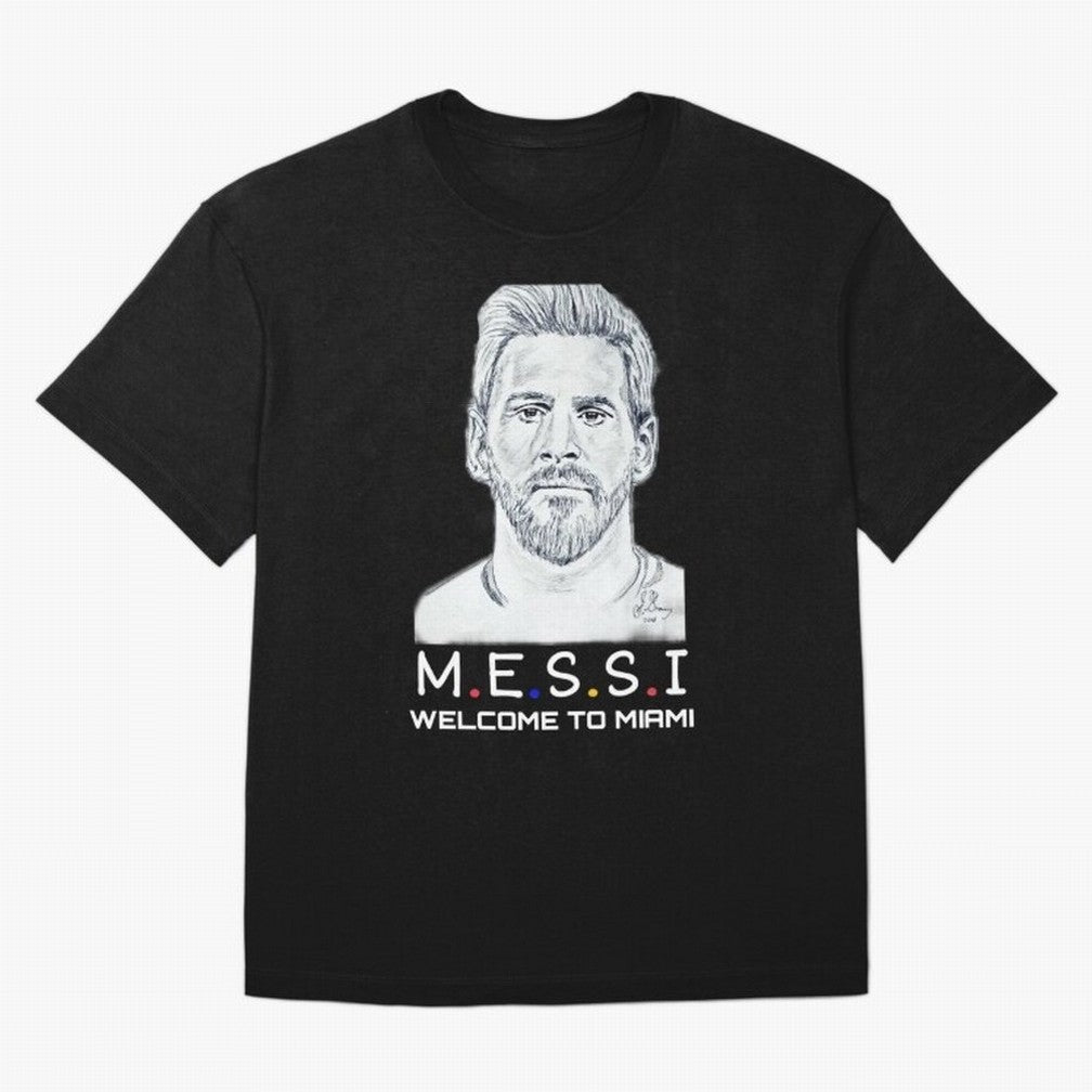 Lionel Messi, welcome to Miami Essential T-Shirt Celebrate Every Goal in FIFA World Cup 2026 USA Canada Mexico for Fans of Mbappe and Brazil, Bringing Football History, Final Match Energy, Crowd Noise and Once in a Lifetime Moments; Great for Watch
