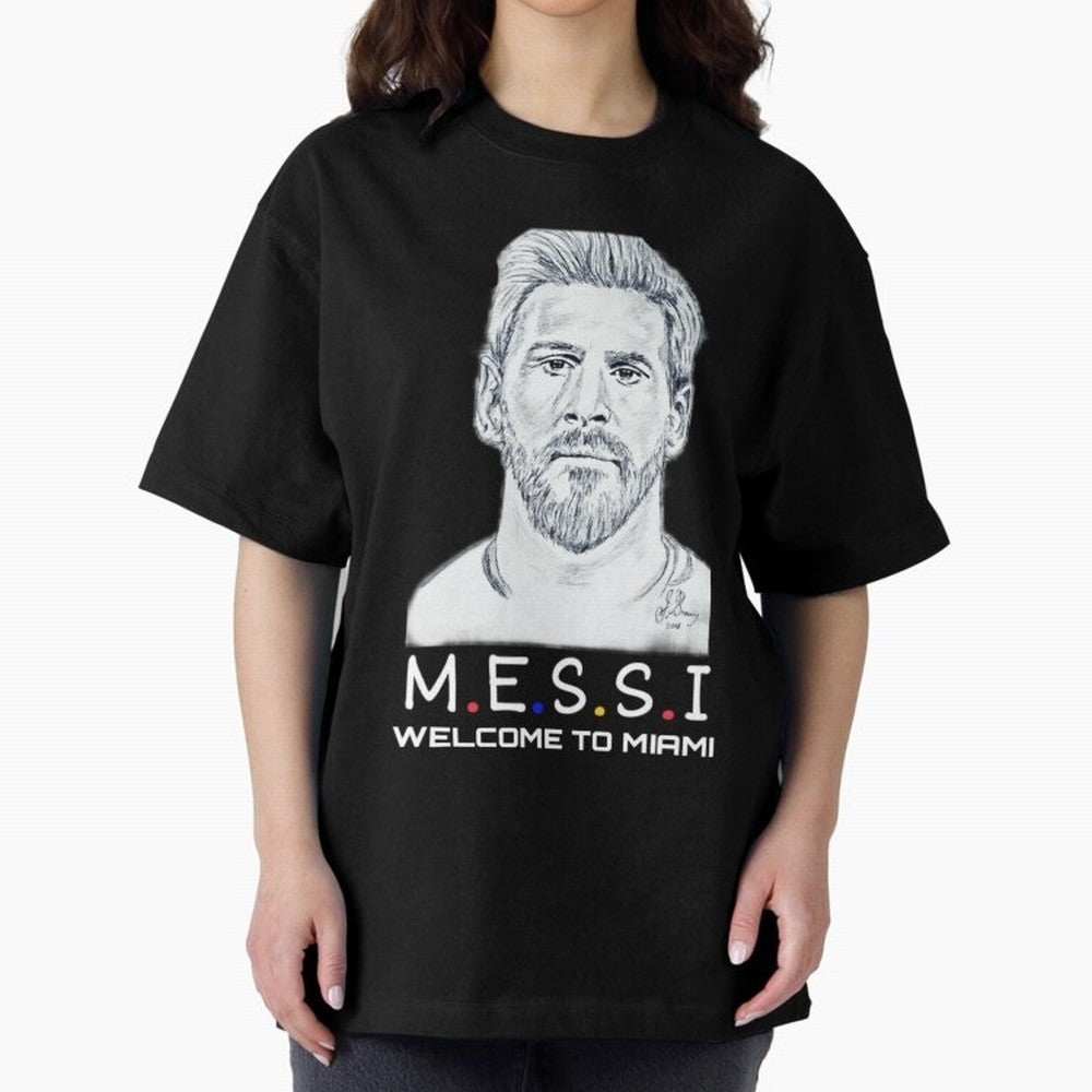Lionel Messi, welcome to Miami Essential T-Shirt Celebrate Every Goal in FIFA World Cup 2026 USA Canada Mexico for Fans of Mbappe and Brazil, Bringing Football History, Final Match Energy, Crowd Noise and Once in a Lifetime Moments; Great for Watch