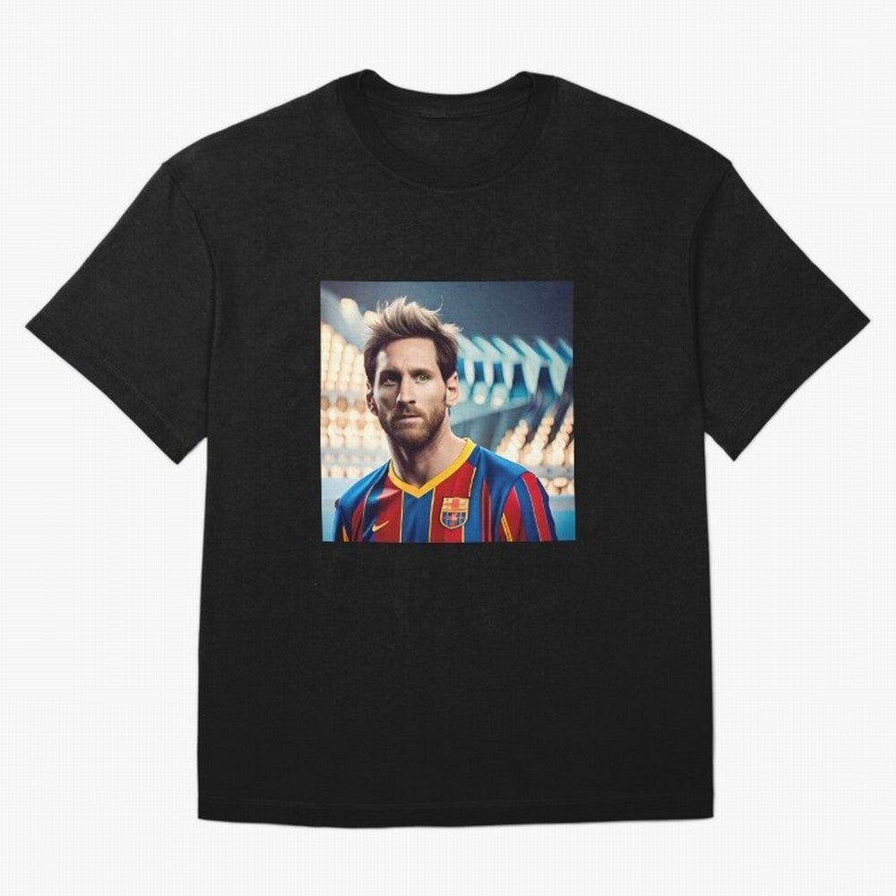 Messi Photo Realistic Paint Art Classic T-Shirt Showcase FIFA World Cup 2026 Group Stage for Fans of CR7 and Messi and France, Bringing Match Day Excitement, Supporter Culture, Golden Goals and Global Football Passion; Ideal for Passionate Fans Who