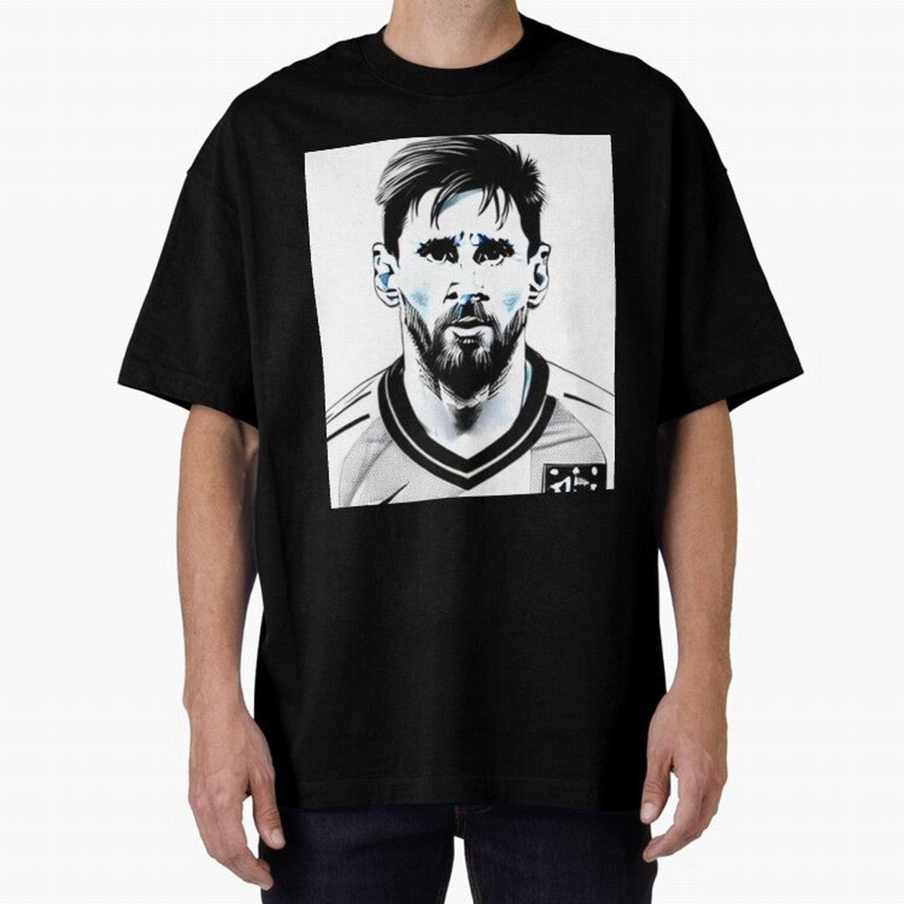 Lionel Messi Oversized T-Shirt Bring Trophy Dreams to Match Day Hype around FIFA World Cup 2026 USA Canada Mexico, Messi, Neymar and Mbappe, Portugal, Worldwide Fan Energy, Dramatic Goals, Stadium Lights and Championship Celebrations; Ideal for