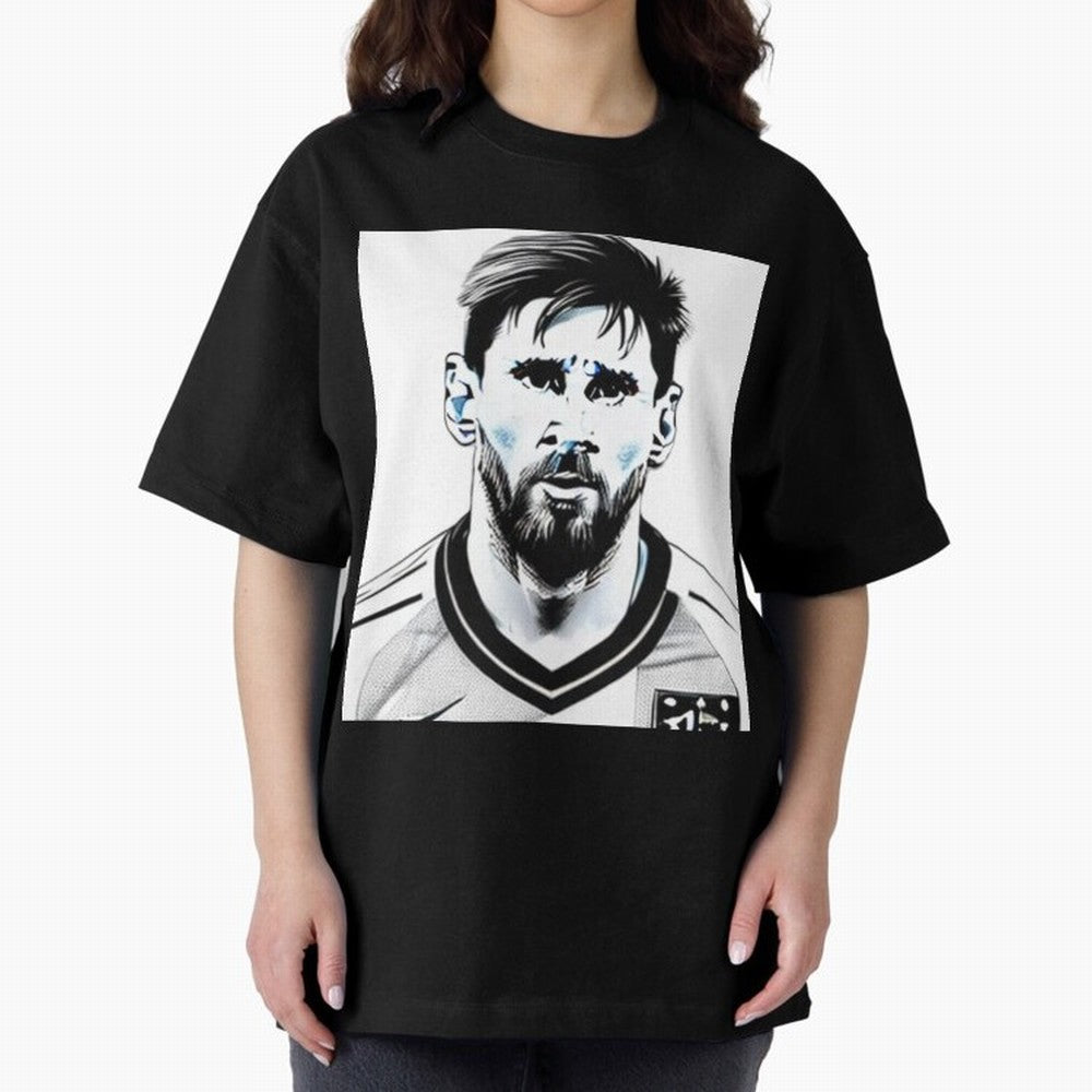 Lionel Messi Oversized T-Shirt Bring Trophy Dreams to Match Day Hype around FIFA World Cup 2026 USA Canada Mexico, Messi, Neymar and Mbappe, Portugal, Worldwide Fan Energy, Dramatic Goals, Stadium Lights and Championship Celebrations; Ideal for