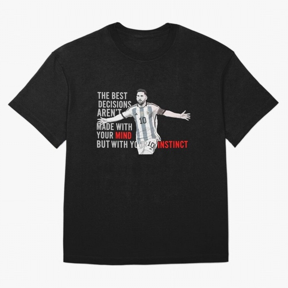 Messi Instinct Oversized T-Shirt Discover FIFA World Cup 2026 USA Canada Mexico Spirit, Centered on France and Portugal, Messi and Cristiano Ronaldo, Global Supporter Spirit, Legendary Goals, National Colors and Tournament Celebration; Ideal for
