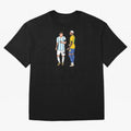 Messi and Neymar Chit Chat Illustration Oversized T-Shirt Show Passion for the Stars of FIFA World Cup 2026 Featuring CR7, Portugal, Spain and Germany Energy, Stadium Memories, Football Loyalty, International Chants and Championship Tradition;