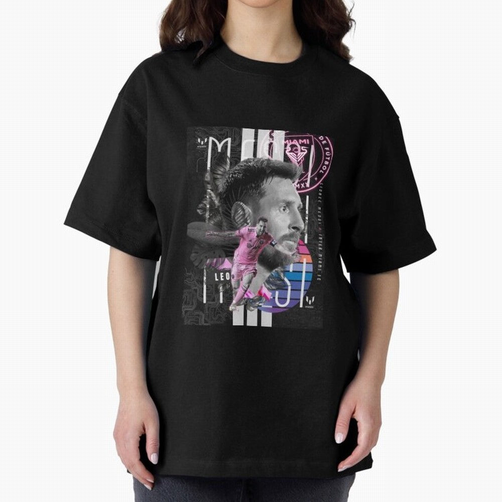 Inter Miami FC Messi Oversized T-Shirt Remember Iconic Moments from FIFA World Cup 2026 for Fans of Neymar, Haaland and Cristiano Ronaldo and Germany, Bringing Football Passion, Legendary Performances, Festival Vibes and Supporter Community; Ideal