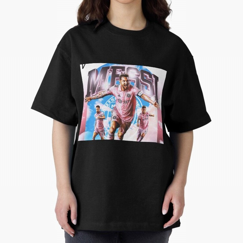 Inter Miami Messi Oversized T-Shirt Capture the FIFA World Cup 2026 Group Stage Journey through Neymar Highlights, Netherlands Pride, Fan Favorite Moments, National Team Passion, Big Match Drama and Soccer History; Great for Supporters Who Love