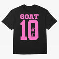 Miami Champions The Goat 10 Oversized T-Shirt Turn Up for FIFA World Cup 2026 Spirit, Celebrating Brazil, Portugal and Argentina, Neymar, Goal Celebration Energy, Supporter Heritage, Football Icons and Worldwide Tournament Joy; Made for Collectors