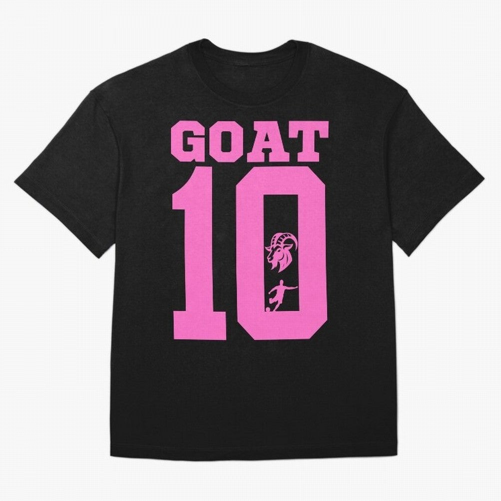 Miami Champions The Goat 10 Oversized T-Shirt Turn Up for FIFA World Cup 2026 Spirit, Celebrating Brazil, Portugal and Argentina, Neymar, Goal Celebration Energy, Supporter Heritage, Football Icons and Worldwide Tournament Joy; Made for Collectors