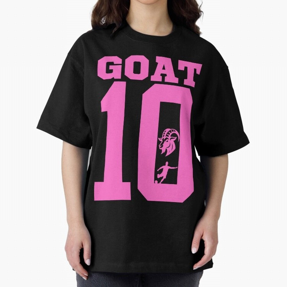 Miami Champions The Goat 10 Oversized T-Shirt Turn Up for FIFA World Cup 2026 Spirit, Celebrating Brazil, Portugal and Argentina, Neymar, Goal Celebration Energy, Supporter Heritage, Football Icons and Worldwide Tournament Joy; Made for Collectors