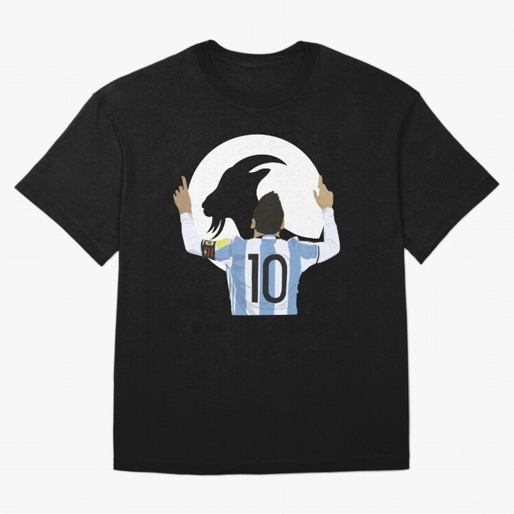 Lionel Messi Goat Oversized T-Shirt Honor the FIFA World Cup 2026 Journey through Cristiano Ronaldo, Haaland and CR7 Highlights, Argentina, France and Brazil Pride, Champion Mindset, Group Stage Buzz, Knockout Tension and Passionate Fan Culture;