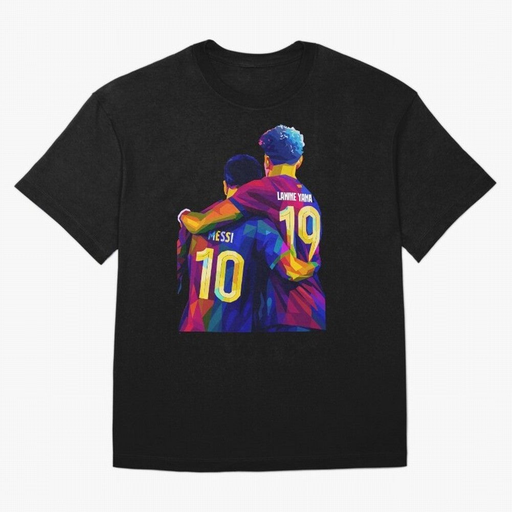 Lionel Messi and Foster child Wpap Art Classic T-Shirt Celebrate the FIFA World Cup 2026 Journey through Mbappe Highlights, Portugal, Spain and Germany Pride, Football History, Final Match Energy, Crowd Noise and Once in a Lifetime Moments; Perfect