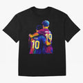 Lionel Messi and Foster child Wpap Art Classic T-Shirt Celebrate the FIFA World Cup 2026 Journey through Mbappe Highlights, Portugal, Spain and Germany Pride, Football History, Final Match Energy, Crowd Noise and Once in a Lifetime Moments; Perfect
