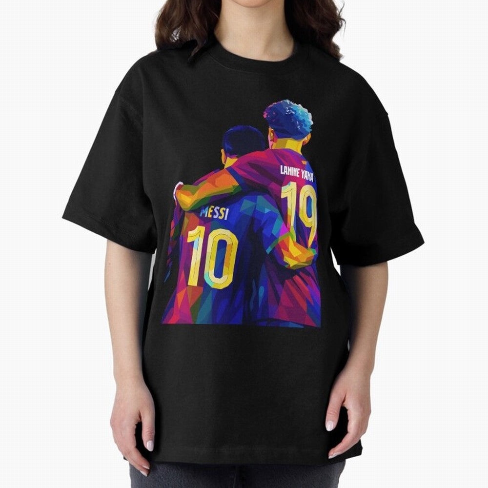 Lionel Messi and Foster child Wpap Art Classic T-Shirt Celebrate the FIFA World Cup 2026 Journey through Mbappe Highlights, Portugal, Spain and Germany Pride, Football History, Final Match Energy, Crowd Noise and Once in a Lifetime Moments; Perfect