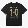 M10 And Cr7 1-0 World Cup Football Classic T-Shirt Turn Football Passion into Match Day Hype around FIFA World Cup 2026 Group Stage, Messi and Cristiano Ronaldo, Portugal, Global Supporter Spirit, Legendary Goals, National Colors and Tournament