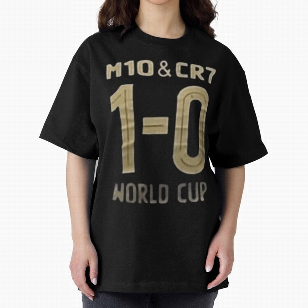 M10 And Cr7 1-0 World Cup Football Classic T-Shirt Turn Football Passion into Match Day Hype around FIFA World Cup 2026 Group Stage, Messi and Cristiano Ronaldo, Portugal, Global Supporter Spirit, Legendary Goals, National Colors and Tournament