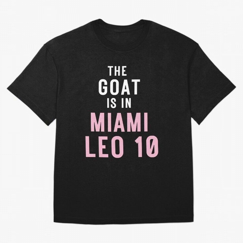 The Goat is in Miami - Leo 10 Essential T-Shirt Join the Global Buzz around FIFA World Cup 2026 USA Canada Mexico Spirit, Connected to Argentina, Cristiano Ronaldo, Haaland and CR7, Championship Spirit, Famous Goals, Roaring Crowds and