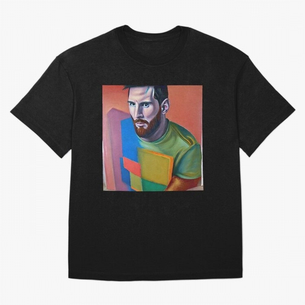 Lionel Oversized T-Shirt Represent Football Lovers during Global Football Passion for FIFA World Cup 2026, Capturing Messi, Brazil, Portugal and Argentina, Championship Spirit, Famous Goals, Roaring Crowds and International Football Unity; Ideal