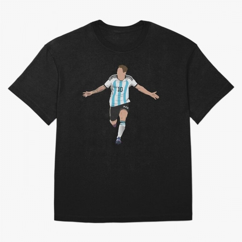 Messi Goal World Cup 2022 Oversized T-Shirt Share FIFA World Cup 2026 USA Canada Mexico with Haaland and Mbappe, Argentina Energy, Game Day Rituals, Football Legends, Country Pride and the Road to the Final; Perfect for Fans, Collectors, Family