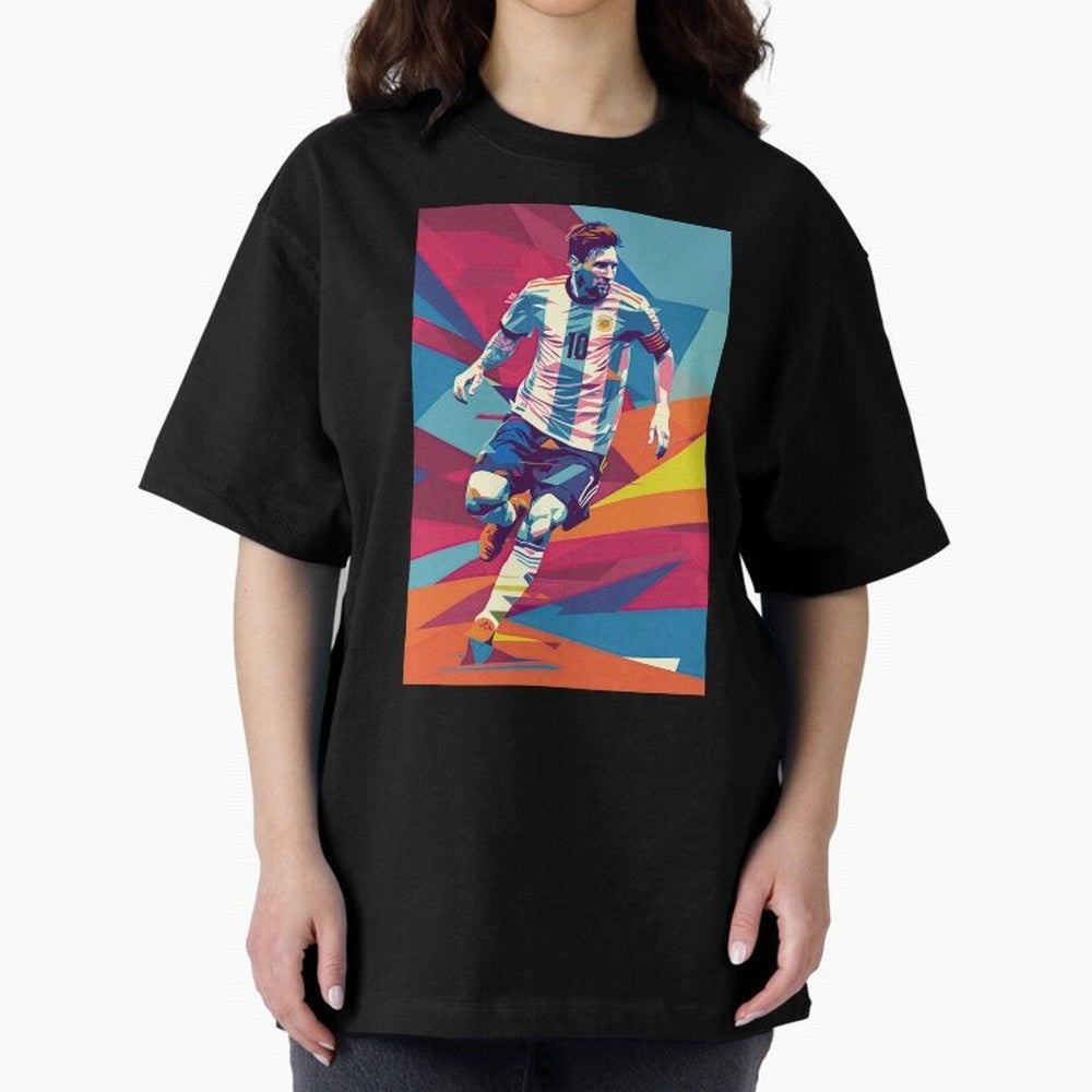 Messi in action Graphic poster design Classic T-Shirt Celebrate Unforgettable Nights in Global Football Passion for FIFA World Cup 2026 USA Canada Mexico, Capturing Cristiano Ronaldo, Haaland and CR7, Germany, Retro Football Energy, Iconic