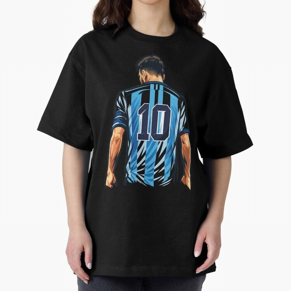 Messi 10 legend Oversized T-Shirt Remember Iconic Moments from Match Day Hype around FIFA World Cup 2026 USA Canada Mexico, Cristiano Ronaldo, Haaland and CR7, England and Germany, Worldwide Fan Energy, Dramatic Goals, Stadium Lights and
