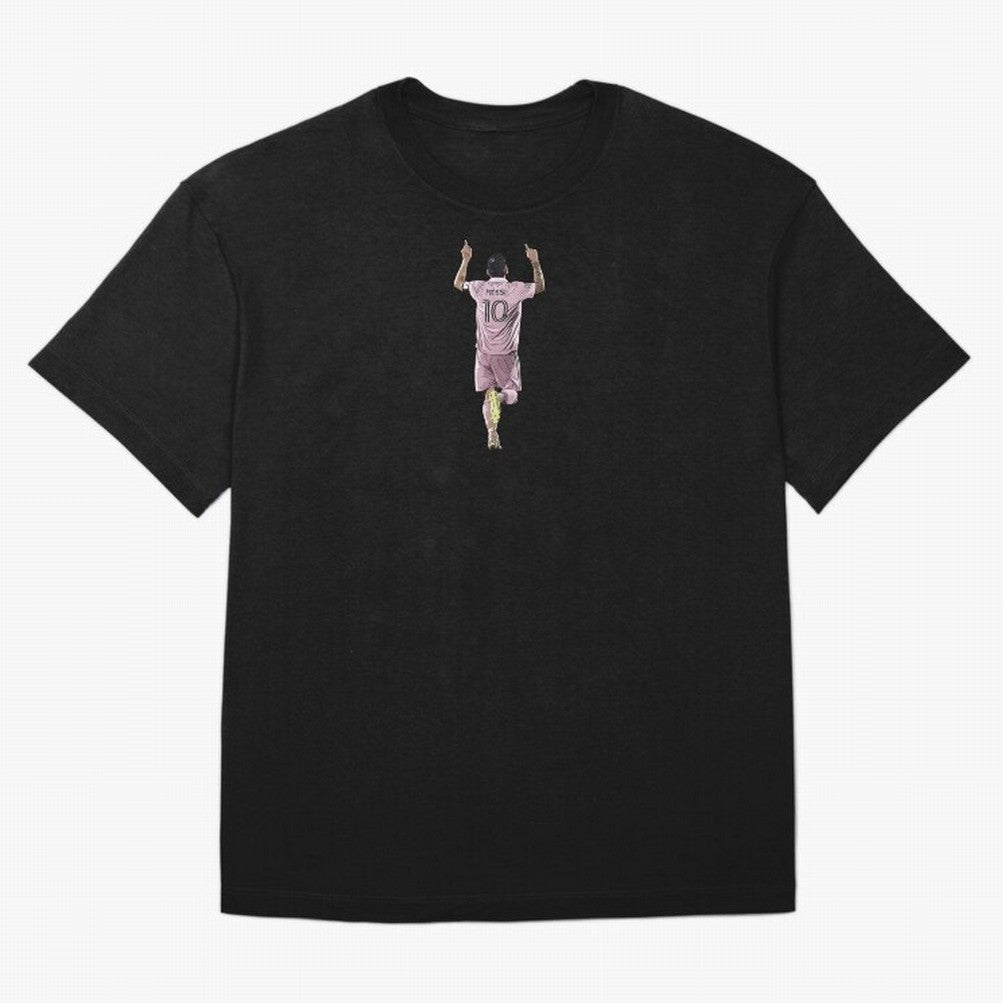 Leo Messi Soccer Football Argentina Miami Sticker Oversized T-Shirt Show Fan Pride Across FIFA World Cup 2026 for Fans of Haaland and Mbappe and England and Germany, Bringing Worldwide Fan Energy, Dramatic Goals, Stadium Lights and Championship