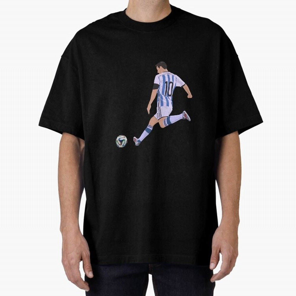 Messi Oversized T-Shirt Represent Match Day Hype around FIFA World Cup 2026, Neymar, Portugal, Champion Mindset, Group Stage Buzz, Knockout Tension and Passionate Fan Culture; Ideal for Passionate Fans Who Love Underdog Stories, Superstar Goals and
